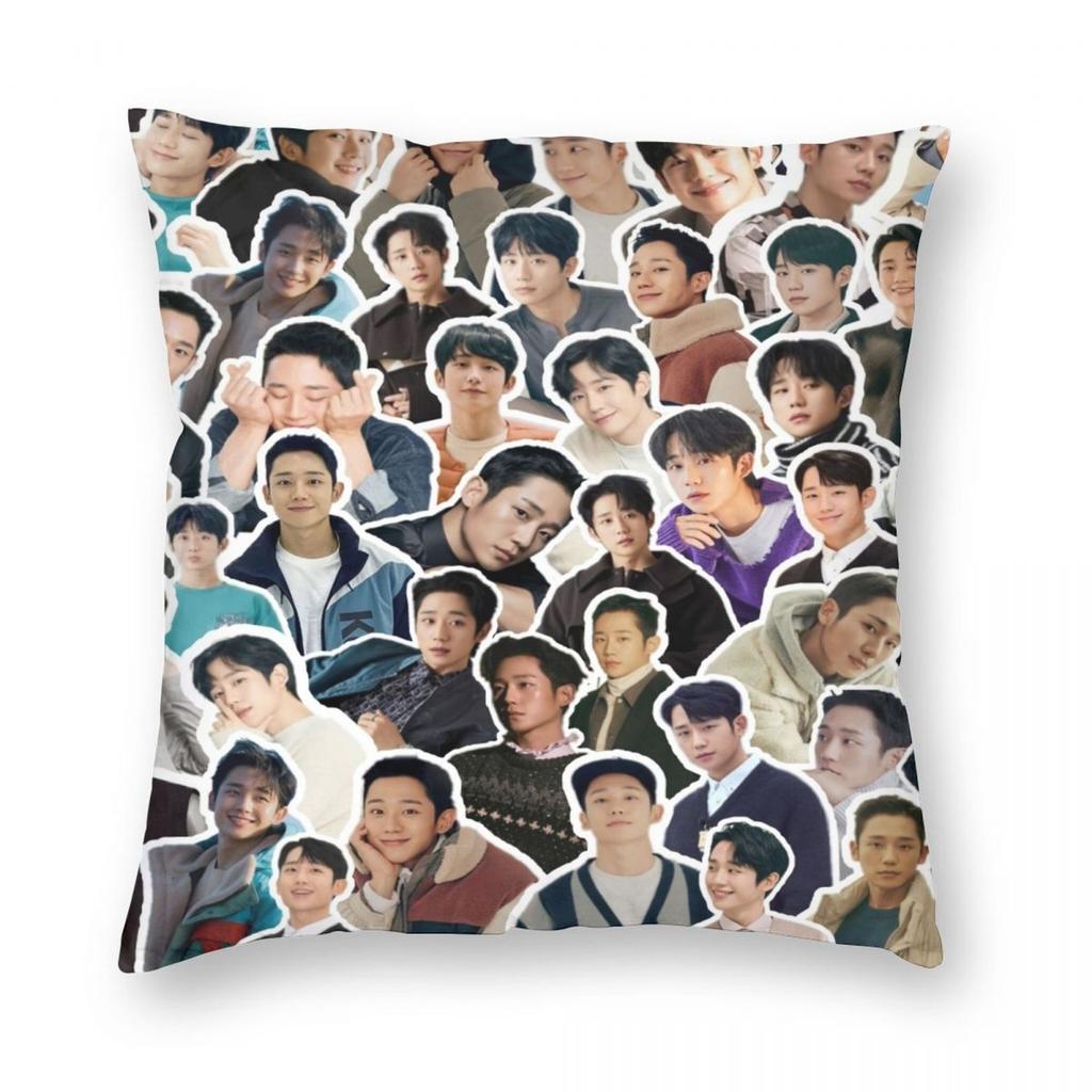 Jung Hae In Jung Haein Pillowcase Polyester Linen Velvet Creative Zip Decor Throw Pillow Case Sofa Cushion Cover X