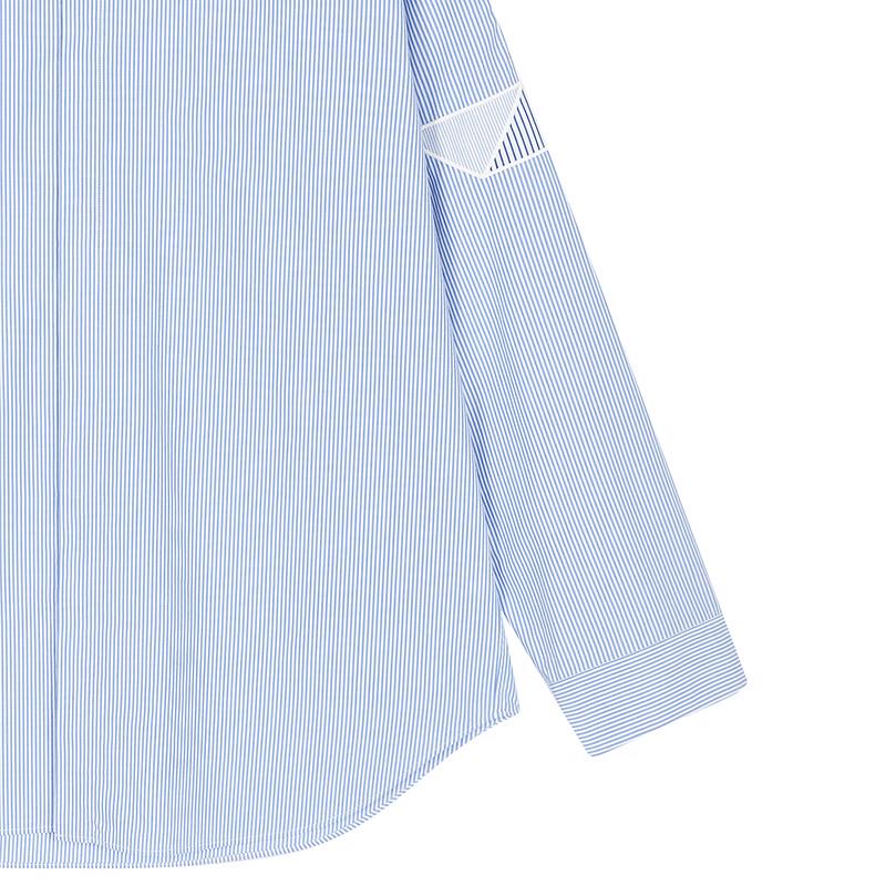 CROQUIS Men's 2026 Autumn Loose Fit Striped Long Sleeve Shirt