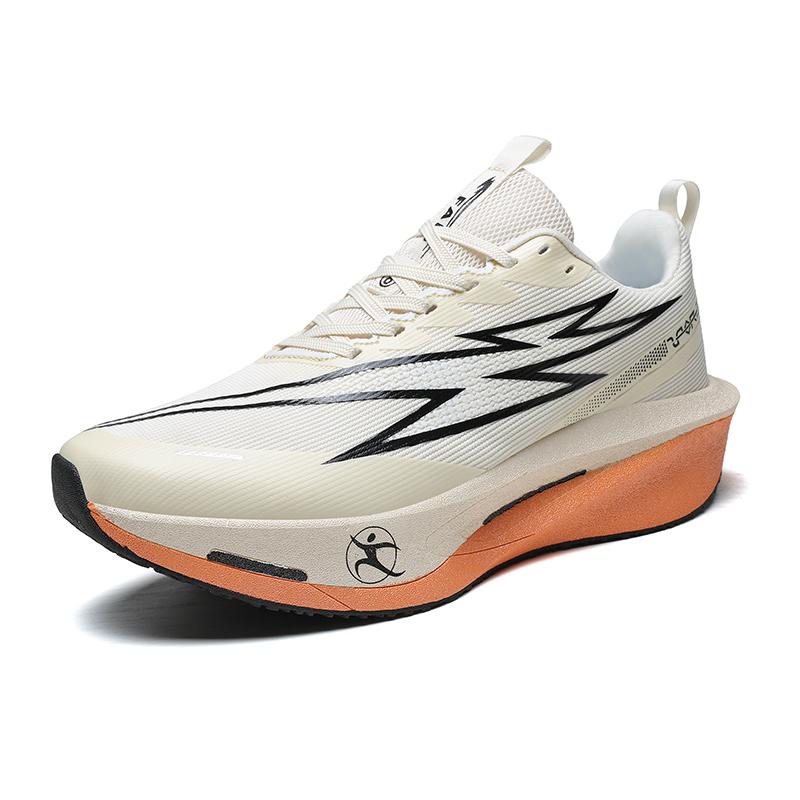 

Mens Running Shoes 2026 New Mesh Lightweight Cushioning Wear-Resistant Comfort Outdoor Training Lace-up Sneakers for Men 45 бежевий