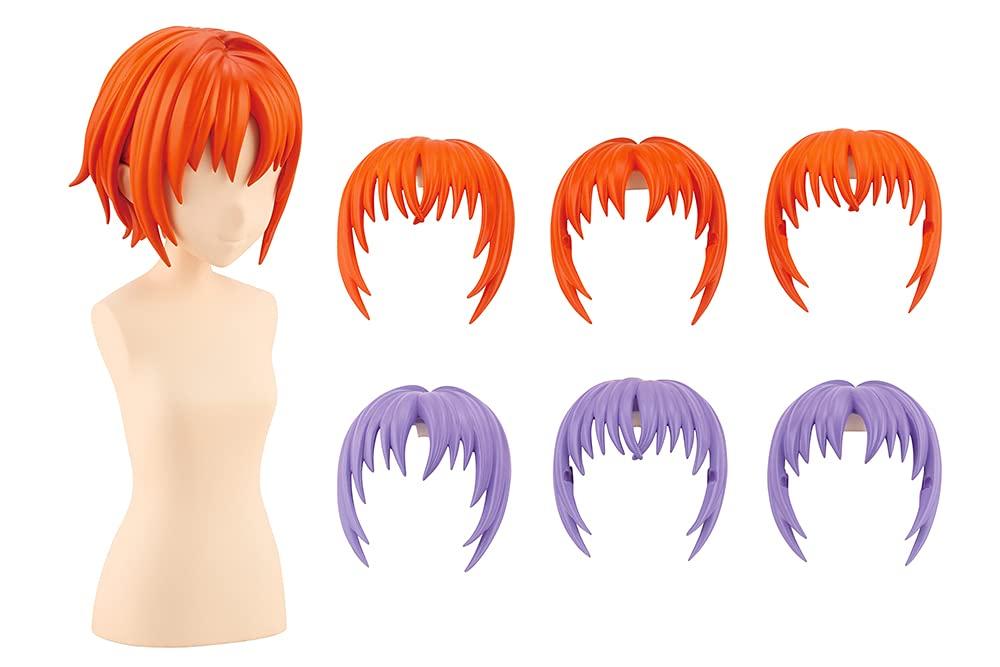 

Sousai Shojo Teien After School Short Wig A [Orange & Purple] Overall width approx. 63mm 110 scale plastic model JK013