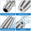 Turbo Nozzle for Pressure Washer Stainless Steel Rotating Pressure Washer Jet Nozzle  3625PSI Max 1/4inch Quick Connect Pressure