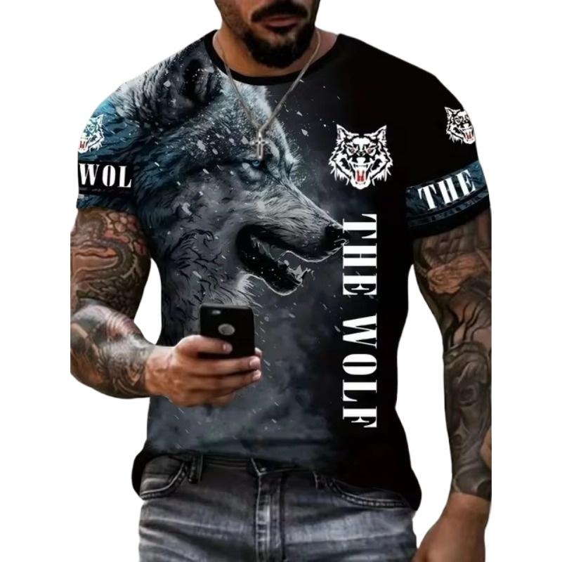 Men's T-Shirt Quick Drying Tops Summer Fashion Street Short Sleeve Tee Shirts 3D Graphic Print Tees Oversized Male Clothing