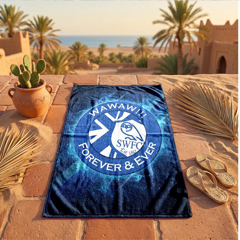 Asciugamano da Spiaggia Tema Sheffield Wednesday Morbido Asciugatura Rapida?Asciugamano Asciutto Per Vacanze Estive Al Mare Nuoto