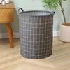 Foldable Waterproof Cotton Linen Storage Basket for Laundry