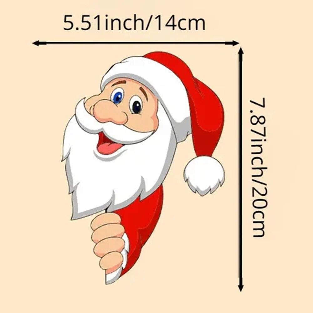 Christmas Car Rear Window Windshield Waving Wipers Self-adhesive Sticker Decal for Christmas Xmas Vehicle Auto Decor 1PC