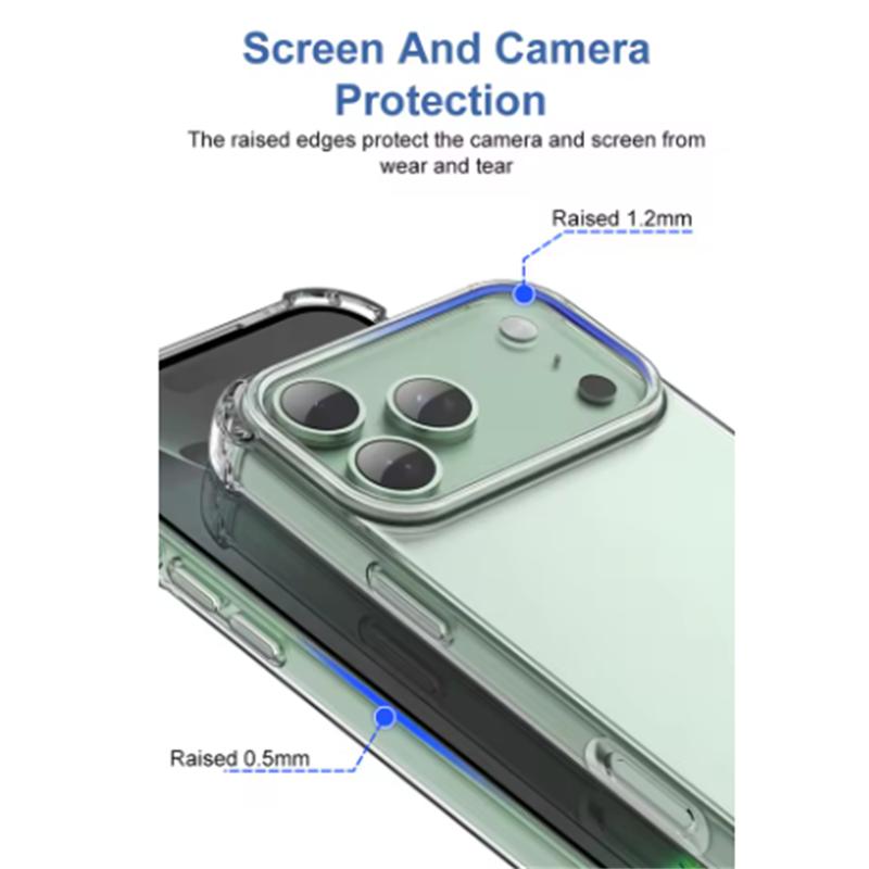 Αντικραδασμική Μαλακή Θήκη Για iPhone 17 Air Εξαιρετικά Λεπτή Σιλικόνη Διαφανής Διάφανη Πίσω Κάλυψη Για iPhone17 17Pro Max Λεπτή Θήκη