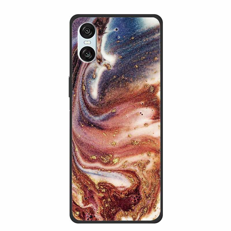 Case For Sony Xperia 10 VI 5G Marble TPU Soft Silicone Back Cover For Sony Xperia 10VI Phone Cases Protective Mica Painted Capa