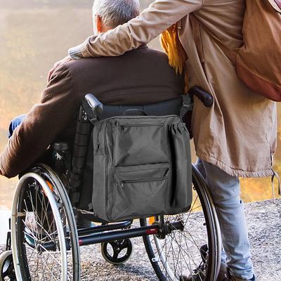 Portable Cart Hanging Large Capacity Waterproof Storage Bag Disabled Aid Wheelchair Hanging Multifunction Storage Pouch
