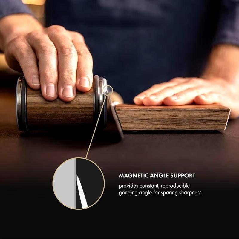Industriediamanten Kochmesser Set Haushalt Gerader Rand Rollmesser Schärfwerkzeug Rollmesser Schärfer Kit