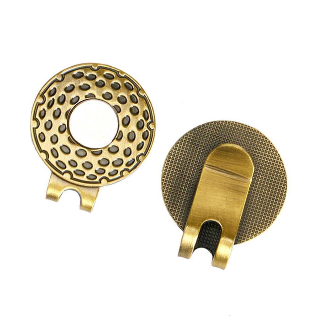 Silberner Golfhut-Clip mit magnetischem 25-mm-Rundkugel-Marker - Heißer Verkauf!