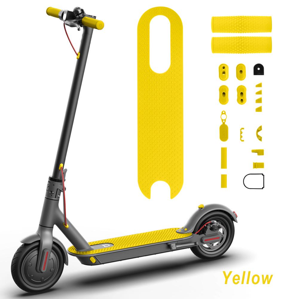 

M365 Электрический самокат 8,5-дюймовый Противоскользящий ПВХ коврик для ног и набор ручек руля жёлтый