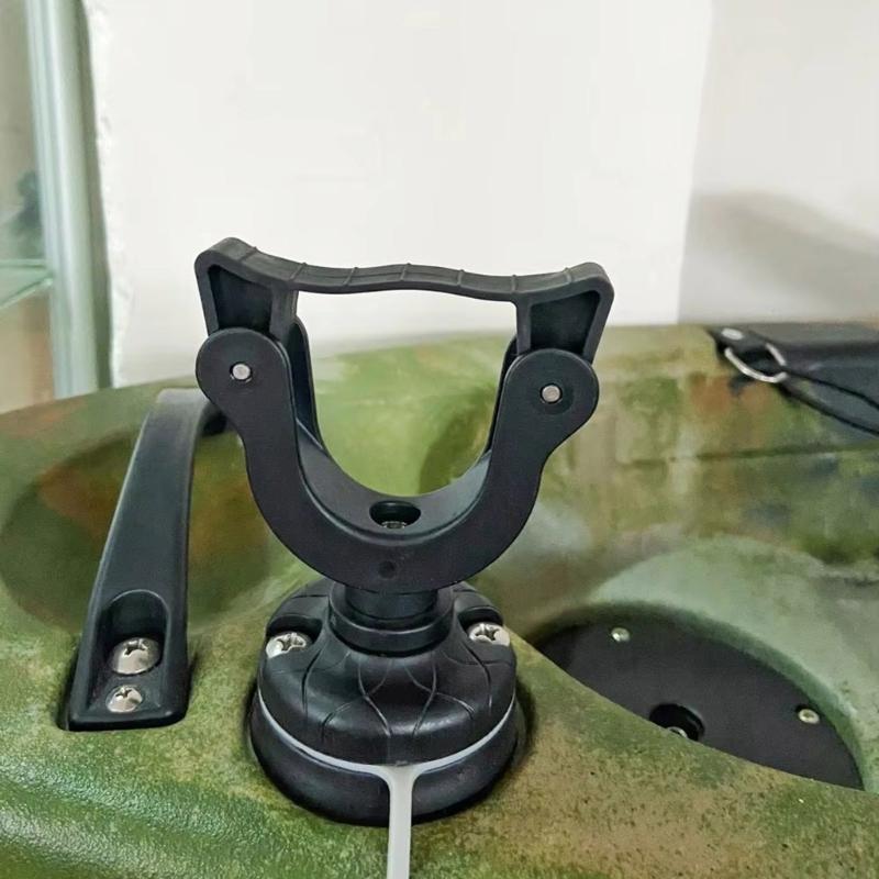 Universals Kayak Paddle Holder Canoes Boats Paddle Board Clip Mount Track Mounted Oar Grip Supporter Easy to Install