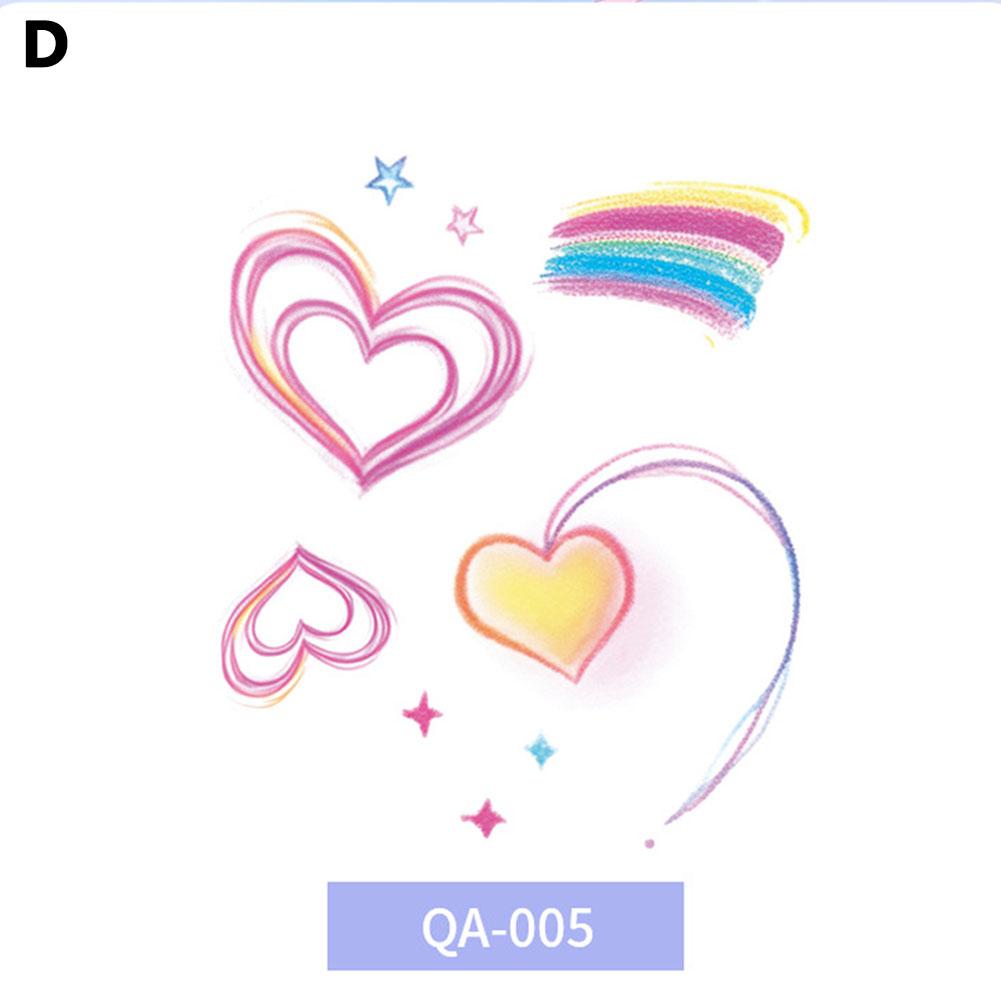 Barevné tetovací nálepky motýlů Vodotěsné Dlouhotrvající Roztomilé Japonské Dopamin Omyvatelné Tetování St G1S6