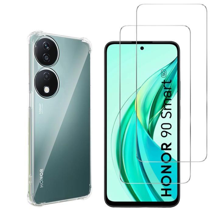 Shockproof Case - Phonillico - Honor 90 Smart 5G - Soft Silicone - Reinforced Protection - Transparent