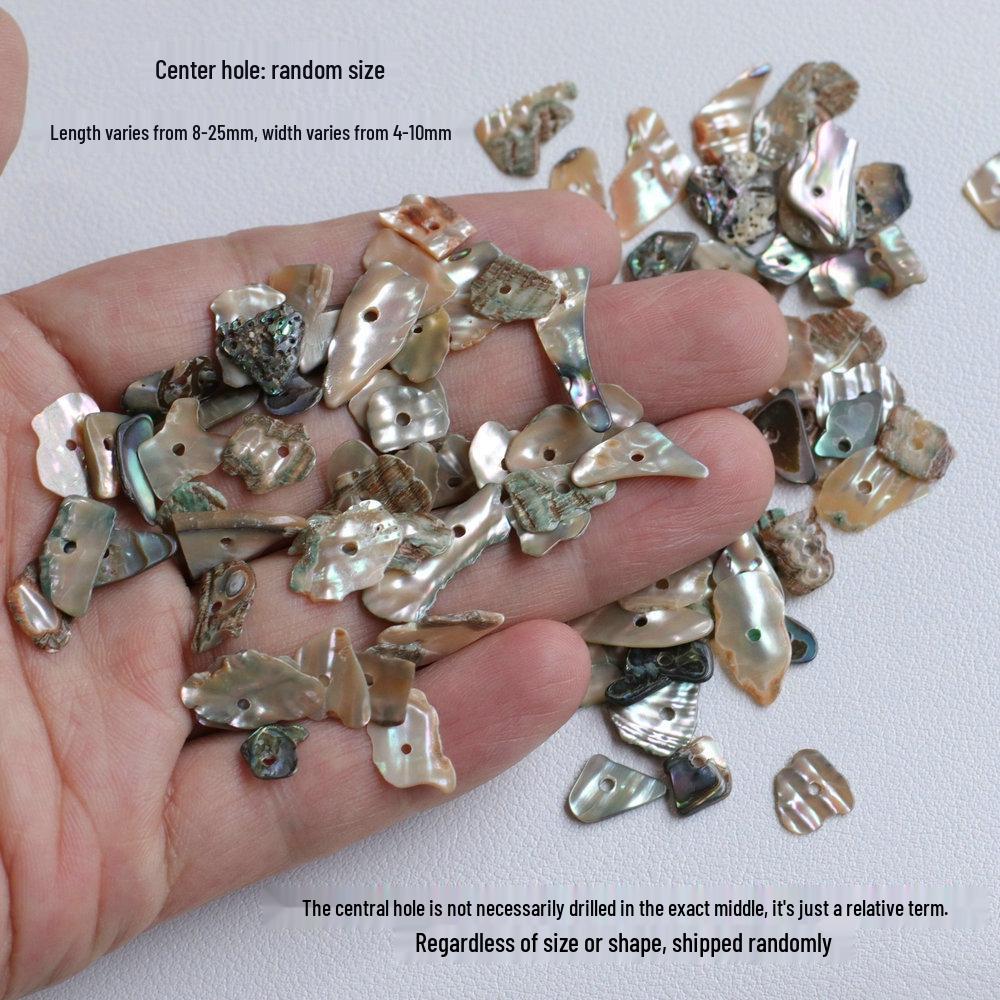 Natural Mexican Abalone Shell Pendant & Earring Set - Irregular Shape, Handmade Jewelry Accessories