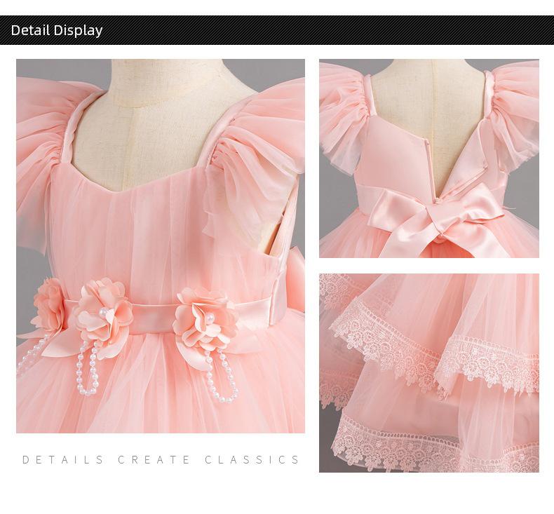 Little Girl's Puffy Princess Dress - Wedding, Birthday, Piano Performance Summer Outfit