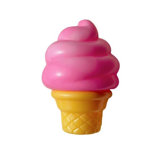 Jellyfish Squeeze Toy Transparent Lemon Toy Stress Relief Ice Cream Anxiety Soft Clear Cube Sensory for Kids Adults
