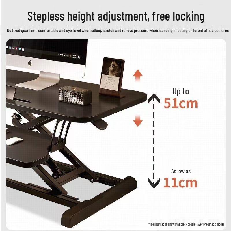 Adjustable Solid Wood Laptop Stand for Desktop and Office Desk