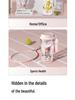 Star People Large Simple Lily Straw Water Cup - High Capacity Plastic Coffee Cup for Girls