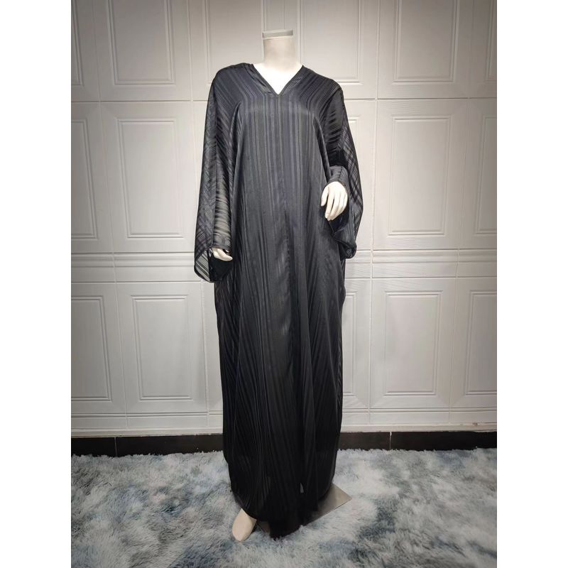 

Новое поступление Модное платье + Внутренняя юбка Костюм-двойка Свободное платье с V-образным вырезом + Комплект с внутренней юбкой Black M