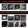 Couvercle de bouton de démarrage par poussée de voiture en métal Améliorations intérieures de voiture Capuchon de décoration de bouton de démarrage de volant chrome haute brillance
