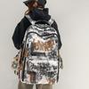 Schoolbag Trendy Cool Graffiti New Burden Reduction Schoolbag Junior High School Students Large Capacity Backpack High Value Lightweight Women's 