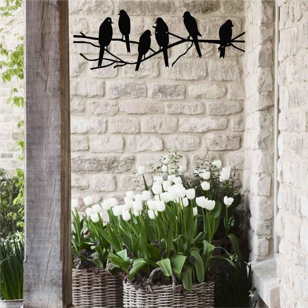 Birds Wall Art, Metal Wall Art, Metal Wall Decor, Living Room Decoration, Entryway Sign, Home Office Wall Hangings