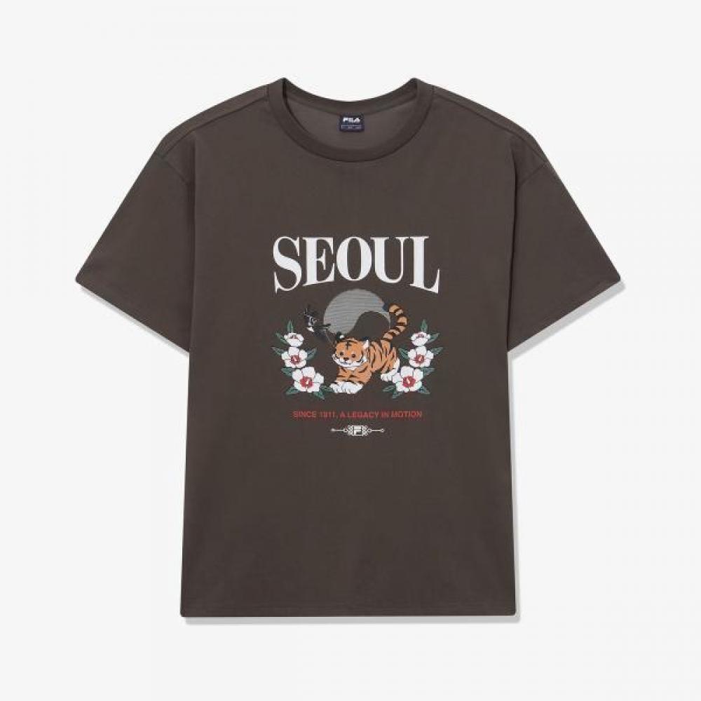 

Fila Seoul Exclusive T shirT BROWN/WL(W95)