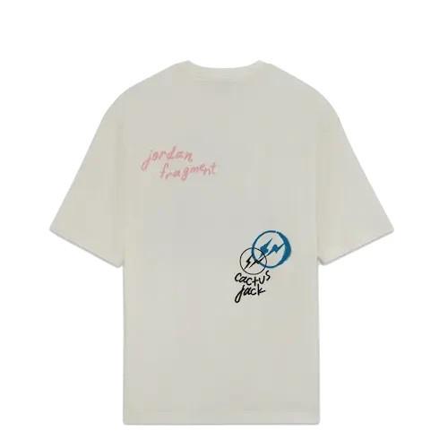 Air Jordan Travis Scott Fragment Tee White