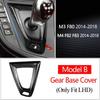 Carbon Fiber For BMW M2 F87 M3 F80 M4 F82 F83 M5 F10 X5M F85 X6M F86 Gear Shift Knob Cover Gearshift Shifter Sticker