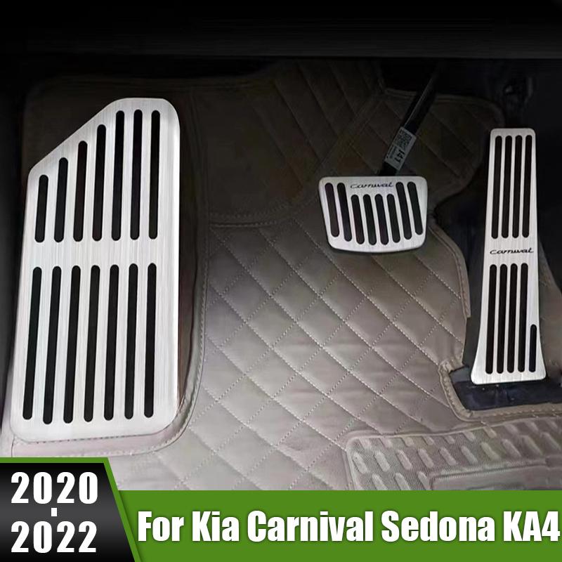

Для Kia Carnival Sedona KA4 2022 алюминиевый Aolly автомобильный акселератор, чехол для педали тормоза, подставка для ног, чехол