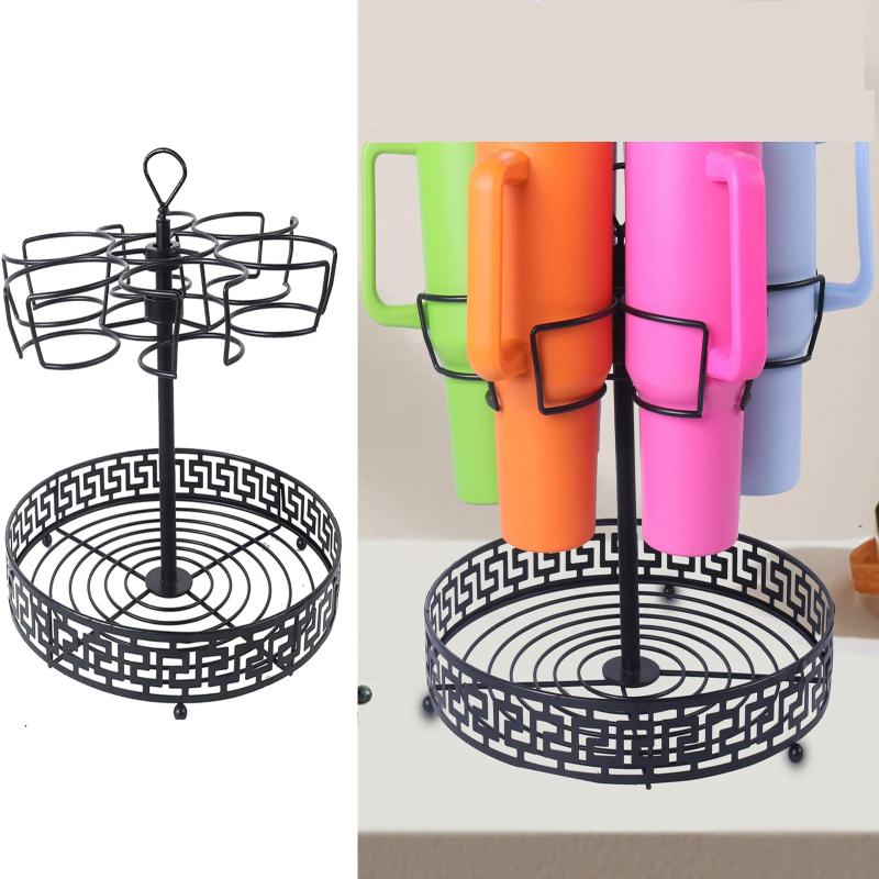 

Rotatable Cup Holder, Water Bottle Organizer For 40oz Water Cup, Kitchen Organizer And Cup Accessory