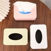 Solid Color Tissue Box Square Tissue Case Simplicity Design Napkin Holder  Home Use
