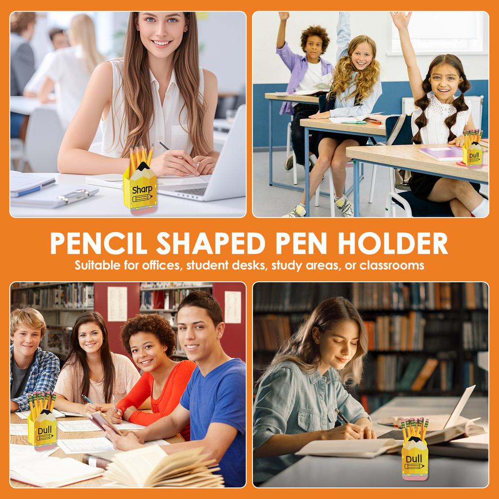 3 Stück Holz Stifthalter Kinder Schreibtisch Bleistift Radiergummi Aufbewahrungsbox für Schüler Büro Multifunktionaler Schreibwaren Organizer