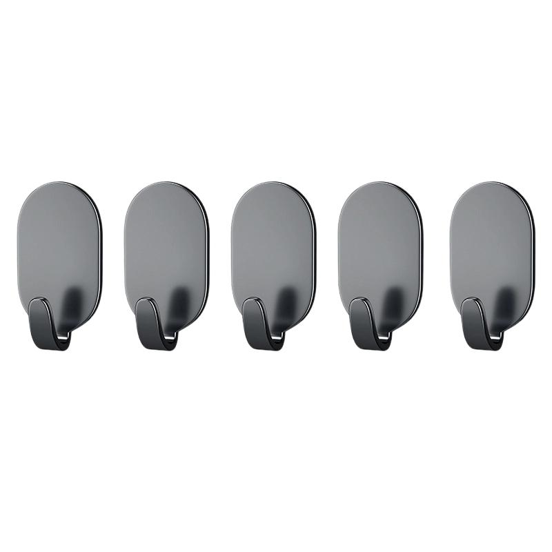 

Strong Adhesive Hooks, No Drilling Required, For Kitchen And Bathroom Doors, Wall-mounted, Traceless Adhesive Hooks, Heavy-duty Stainless Steel Hooks. One Size