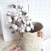 Naturally Cotton Artificial Plants Floral Branch Wedding Outdoor Garden Courtyard Festival Party Vase Home Table Decor DIY Gifts