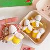Cartoon 1-10Pcs Plush Banana Keychain On Backpack Hairy Cute Kawaii Banana Pendant For Women Men Kid Toy Doll Key Chain Bag Car
