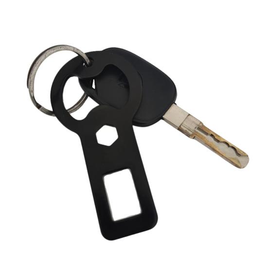 Tragbarer Flaschenöffner mit Schlüsselanhänger & Lanyard Edelstahl Bierflaschenöffner Stilvolles Geschenk für Auto Bar Camping Partygeschenke