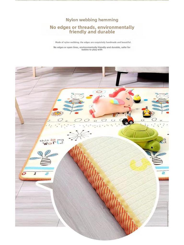Thickened, Odorless Baby Crawling Mat: Foldable Foam with Cold Insulation for Living Room
