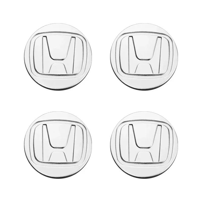 4PCS 58MM/69MM H Car Badge Wheel Center Cover Stickers Hub Caps Decal for Honda Accord Elysion CR-Z Odyssey SPIRIOR CRV