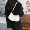 Popular fashion solid color handbag new shoulder armpit bag handbag lightweight casual bag