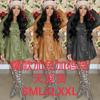 Damen Mini-Hemdkleid mit Umlegekragen und langen Ärmeln, tailliert, einfarbiges PU-Leder, elegantes Streetwear-Hemdkleid