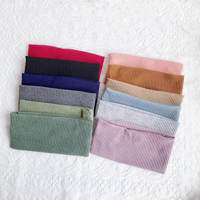 Wide Solid Color Hairbands Soft Non-Slip Elastic Headband Women Girls Makeup Running Sports Yoga Vintag Hair Accessories