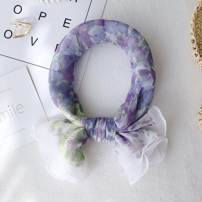 Lotus Leaf Edge Autumn Neck Protection Scarf Versatile Thin Design Summer Sun Protection Neck Fungus Edge Scarf for Women