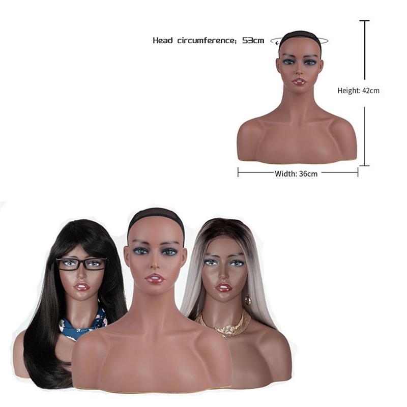 A20F-Realistic Wig Mannequin Head Female Mannequin Head With Shoulderhead To Put Wigs Manikin Head For Display