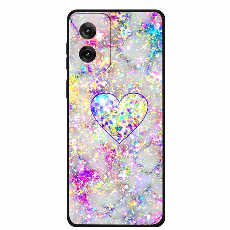 Etui do Motorola Moto G55 5G Luksusowe Miękkie Silikonowe TPU Tylna Osłona Etui na Telefon dla MotoG55 Ochronne Odporne na Wstrząsy Kolorowe Fundas