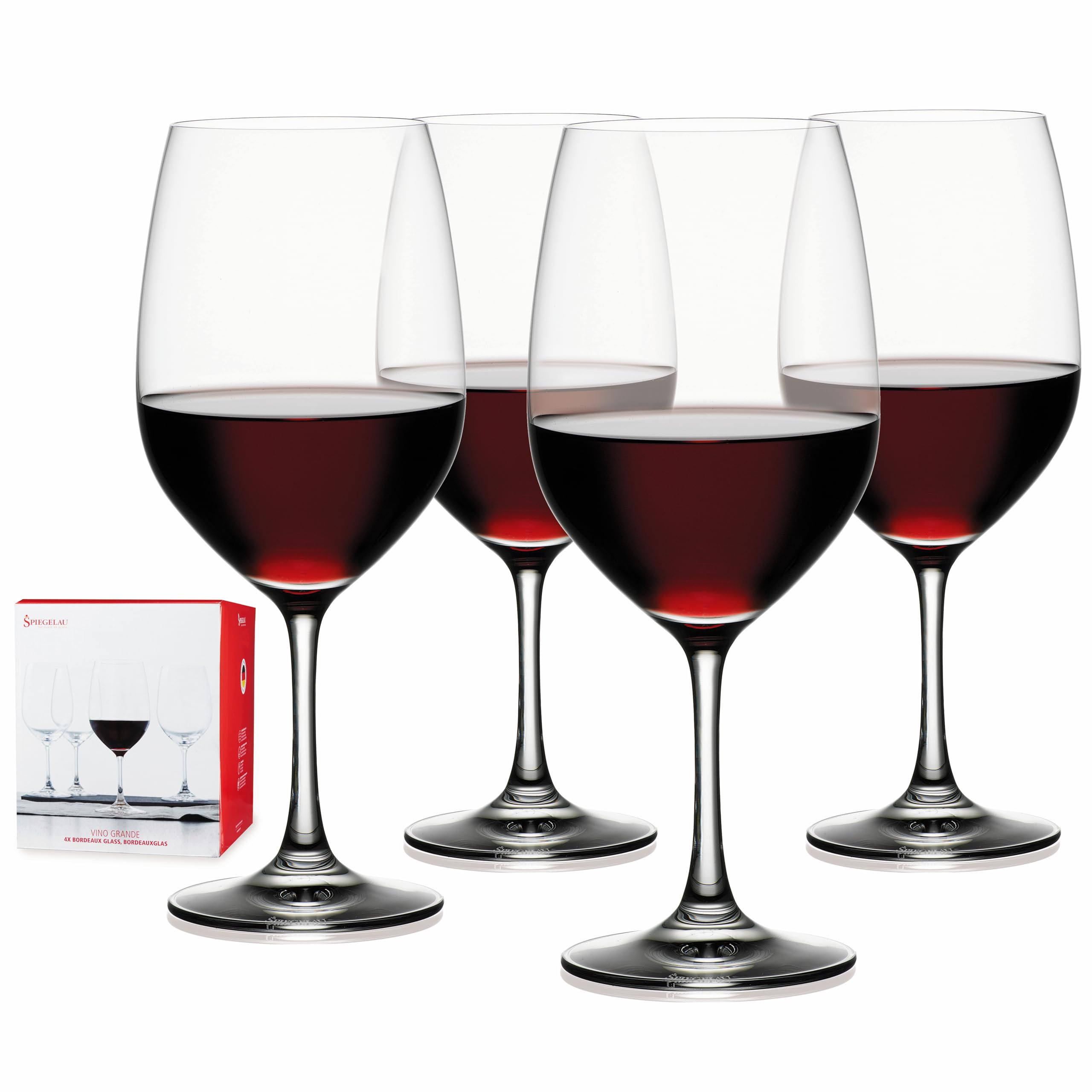 

Spiegelau Vino Grande Bordeaux Red Wine Glass Set, 620ml, 4510277, Set of 4