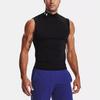 Under Armour High Neck Sleeveless Compression Sports Shirt Men Tops Black 1361521-001