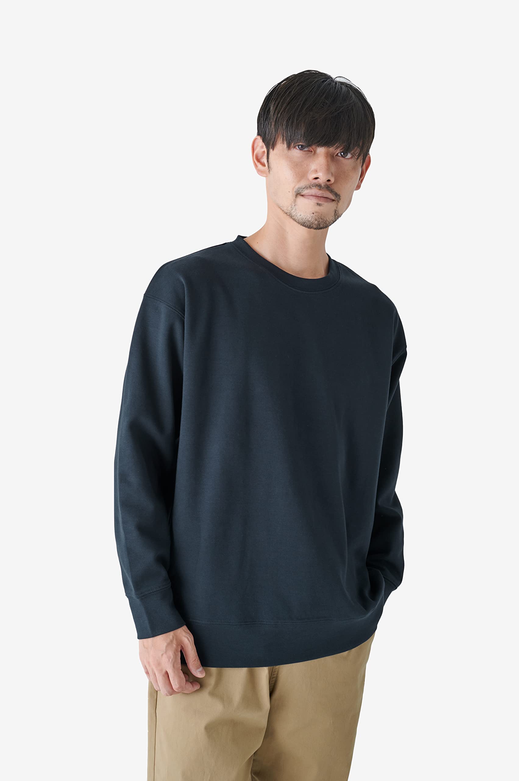 

Amazon Essentials Men s Wide Fit Crew Neck Sweatshirt (formerly WHOLEPERSON), Navy, Size Small