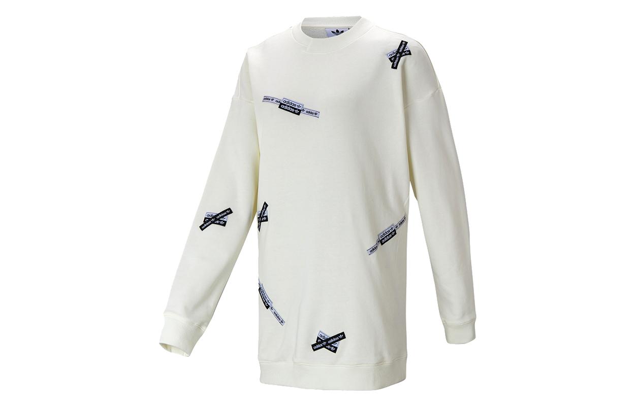 

Adidas Originals Pharrell Williams Sweatshirts Women s White Crew Neck Moderate Regular H38831 34